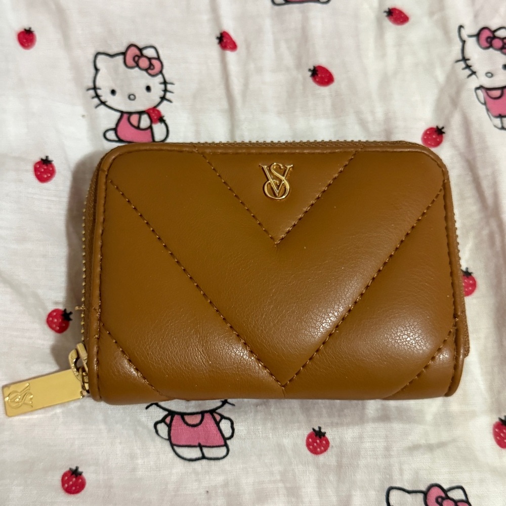 Victoria’s Secret Brown Small Wallet with Zip